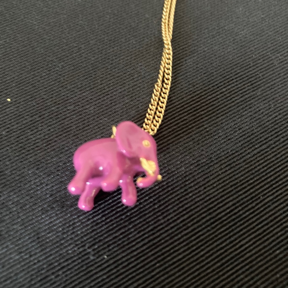 Purple Elephant necklace
